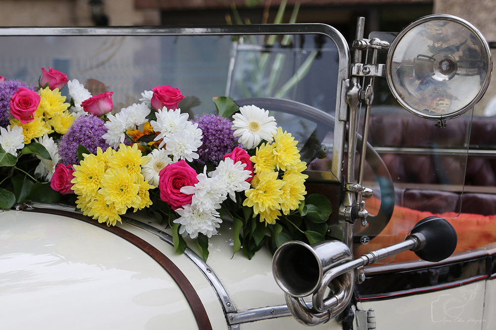 Photo lifestyle : Voiture de mariage